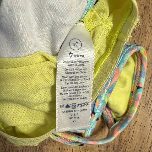 Ivivva lululemon Girls Twist N Tie Racerback Tank Top Active Purple Size 10 - Picture 8 of 8